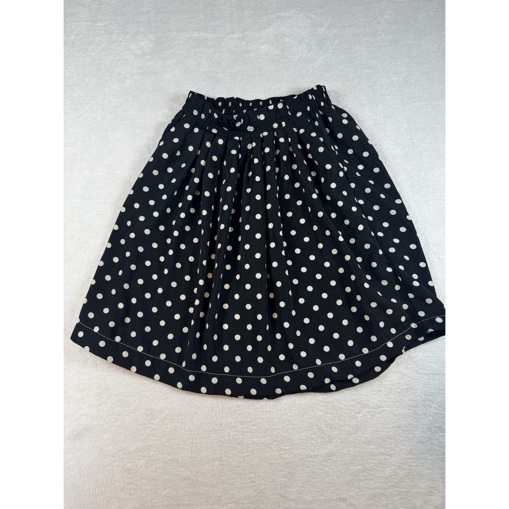 Gilli Black‎ White Polka Dot Skirt Small